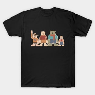 Cute Christmas Postcards - cute Christmas shirt - cute bear family T-Shirt